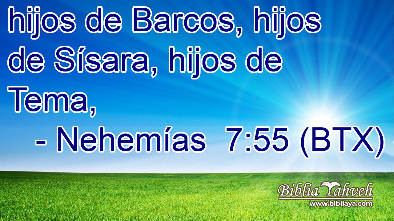 hijos de Barcos, hijos de Sísara, hijos de Tema,
