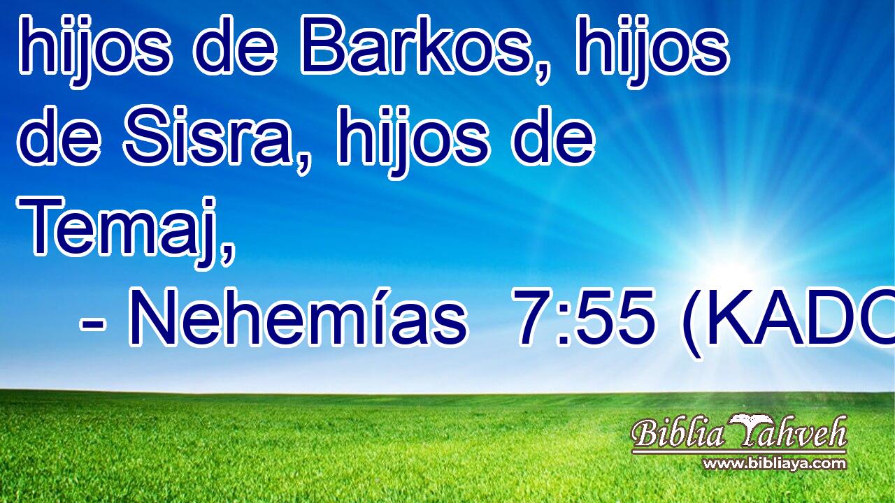  hijos de Barkos, hijos de Sisra, hijos de Temaj, 
