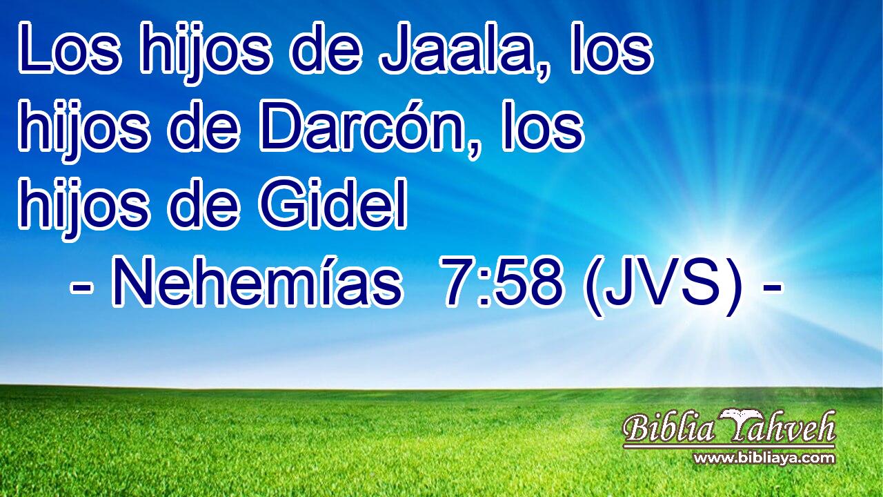 Los hijos de Jaala, los hijos de Darcón, los hijos de Gidel