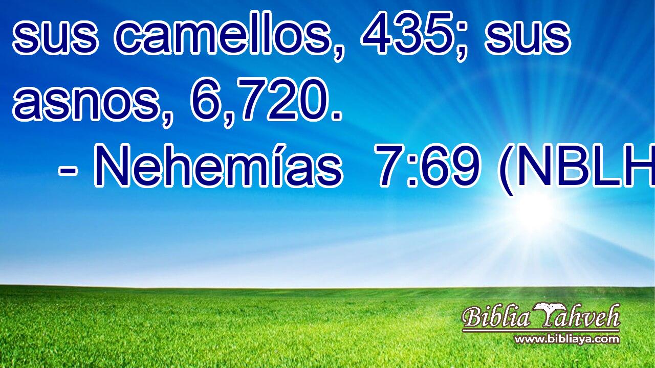 sus camellos, 435; sus asnos, 6,720. 