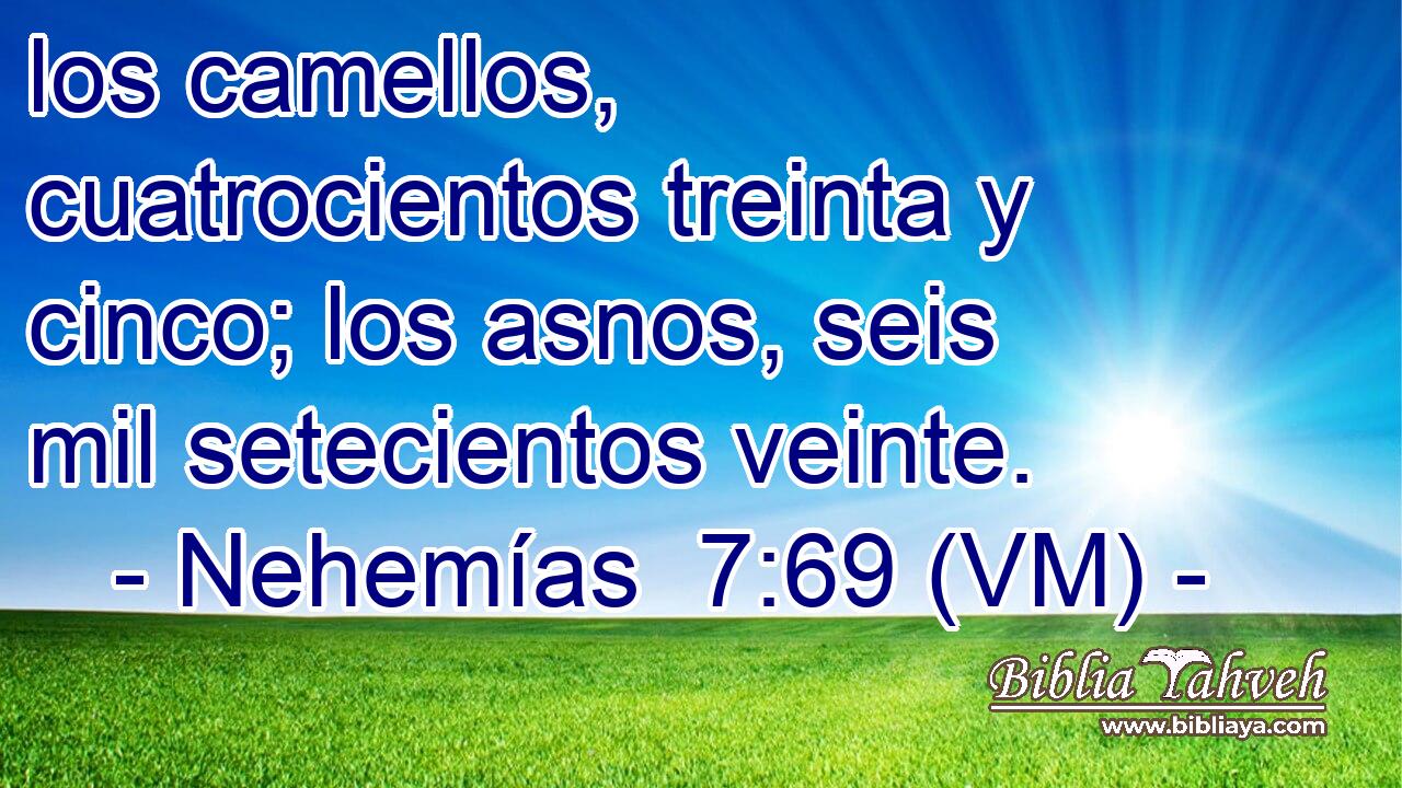  los camellos, cuatrocientos treinta y cinco; los asnos, seis mil setecientos veinte. 
