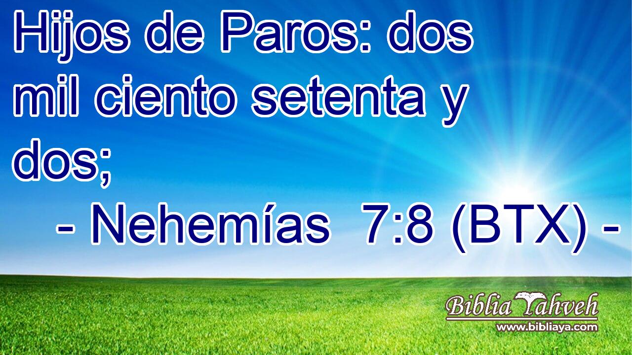Hijos de Paros: dos mil ciento setenta y dos;