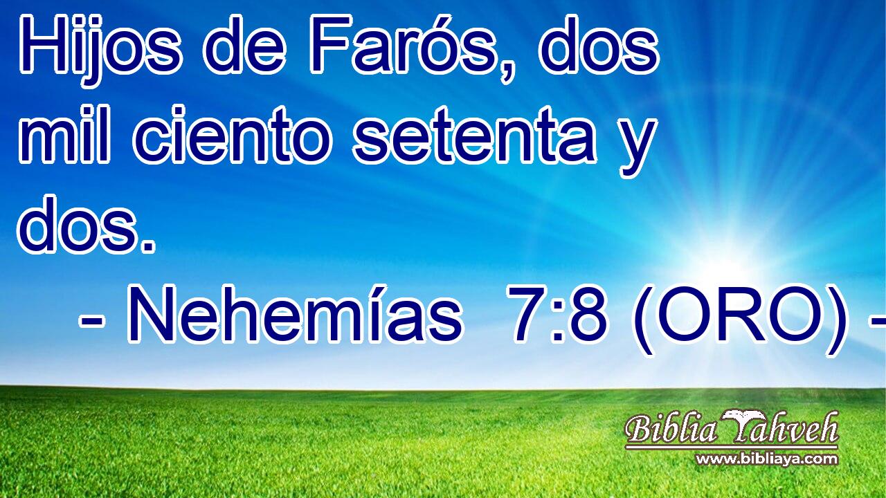  Hijos de Farós, dos mil ciento setenta y dos. 