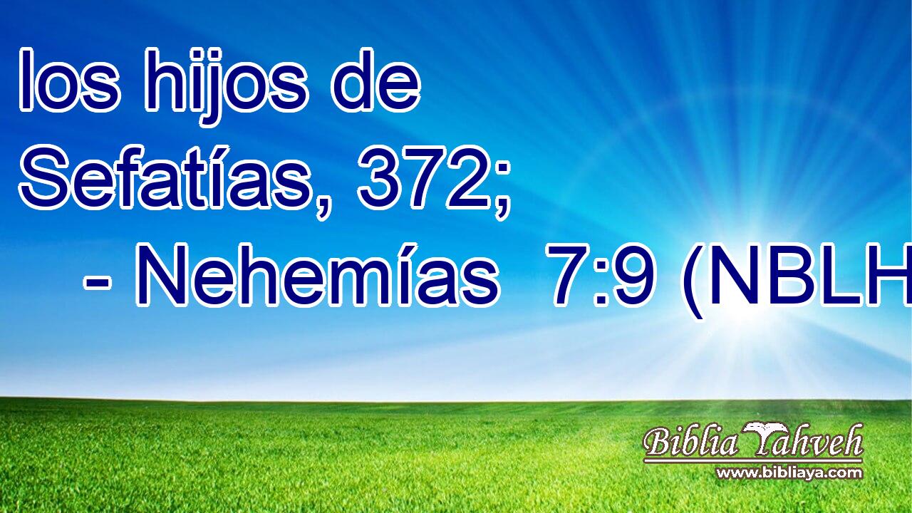  los hijos de Sefatías, 372; 