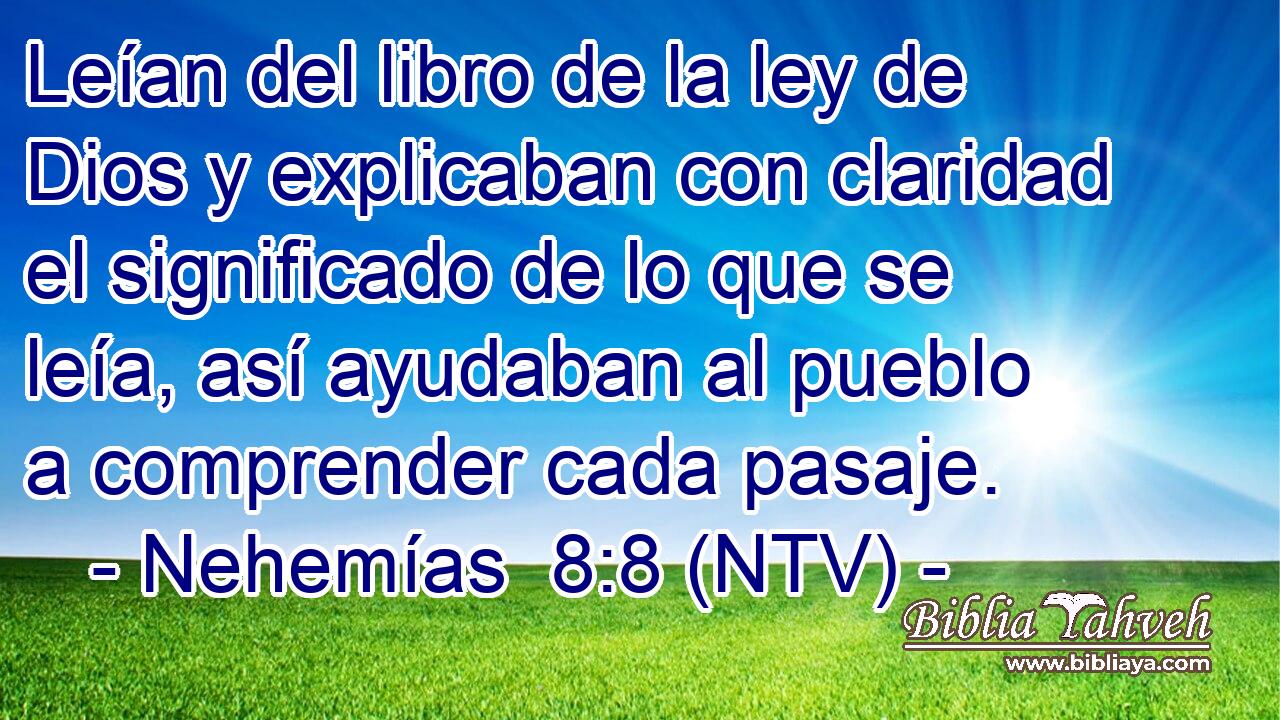 Leían del libro de la ley de Dios y explicaban con claridad el significado de lo que se leía, así ayudaban al pueblo a comprender cada pasaje.