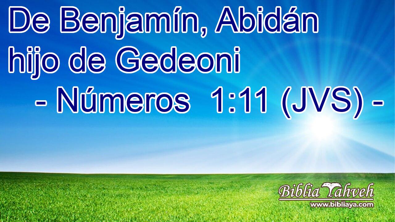 De Benjamín, Abidán hijo de Gedeoni