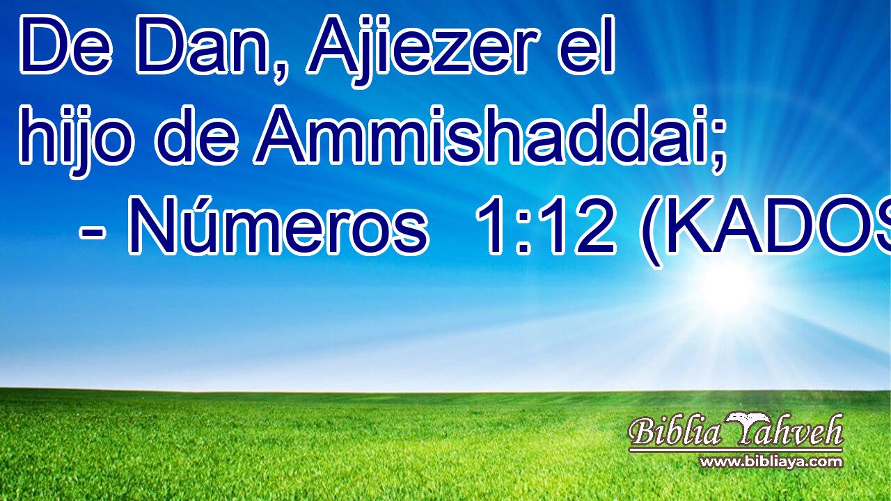  De Dan, Ajiezer el hijo de Ammishaddai; 
