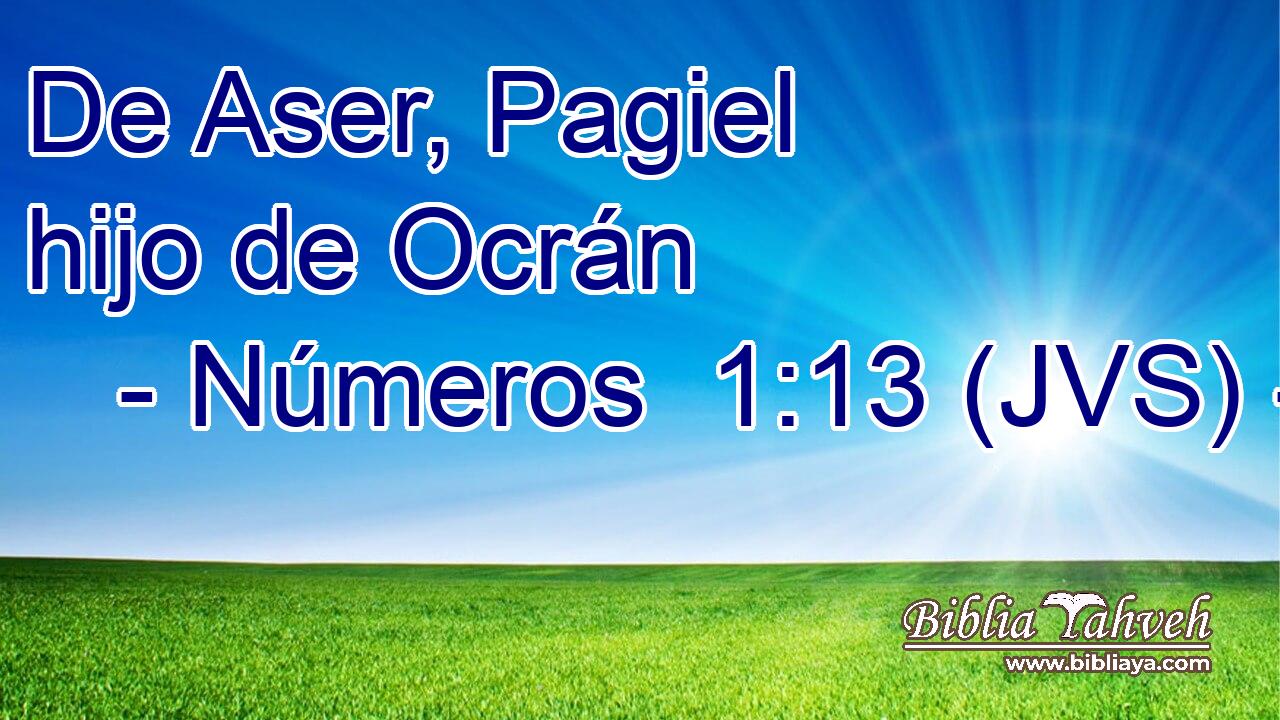 De Aser, Pagiel hijo de Ocrán