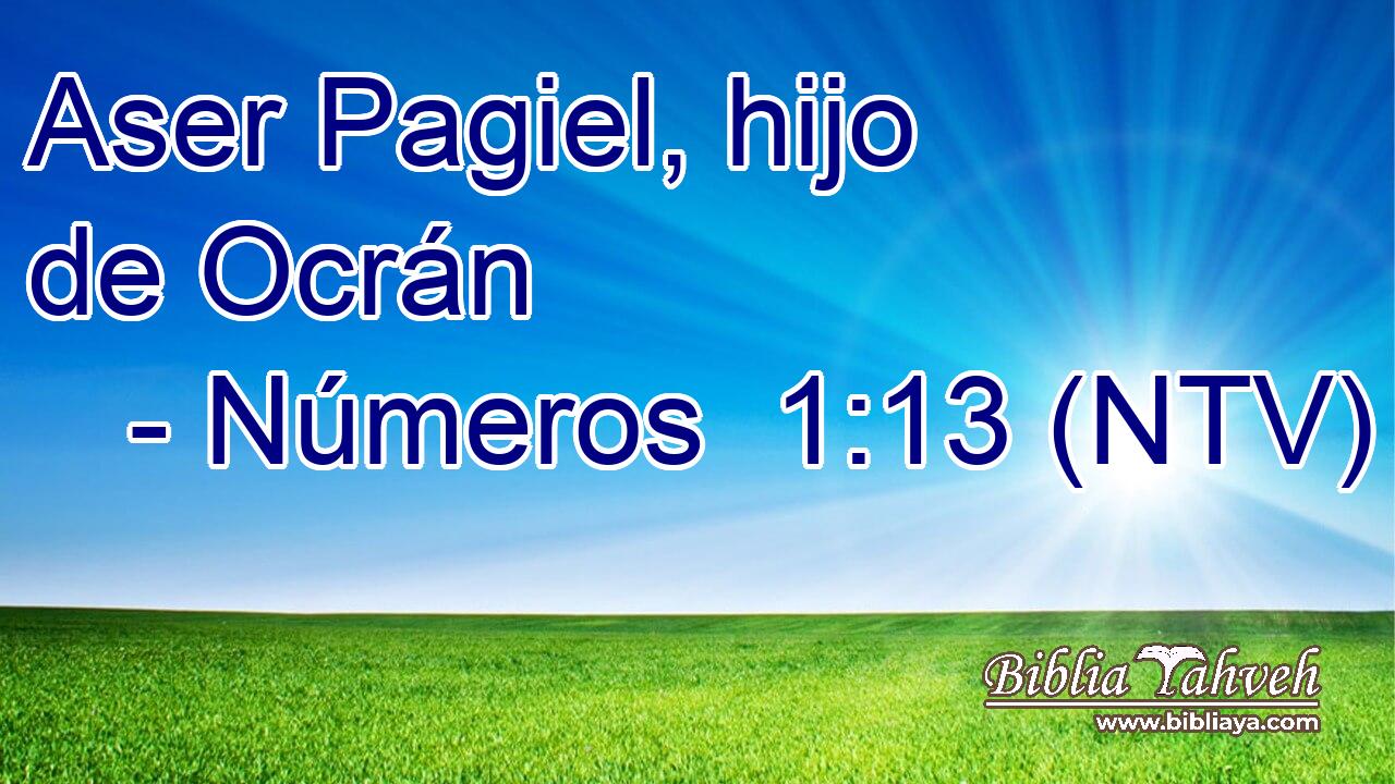Aser Pagiel, hijo de Ocrán