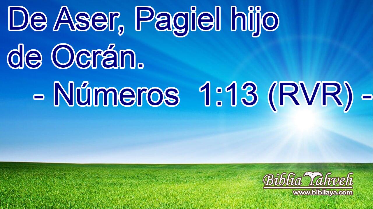 De Aser, Pagiel hijo de Ocrán.