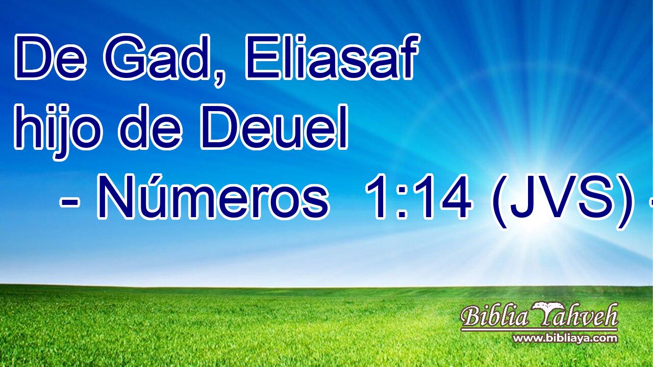De Gad, Eliasaf hijo de Deuel