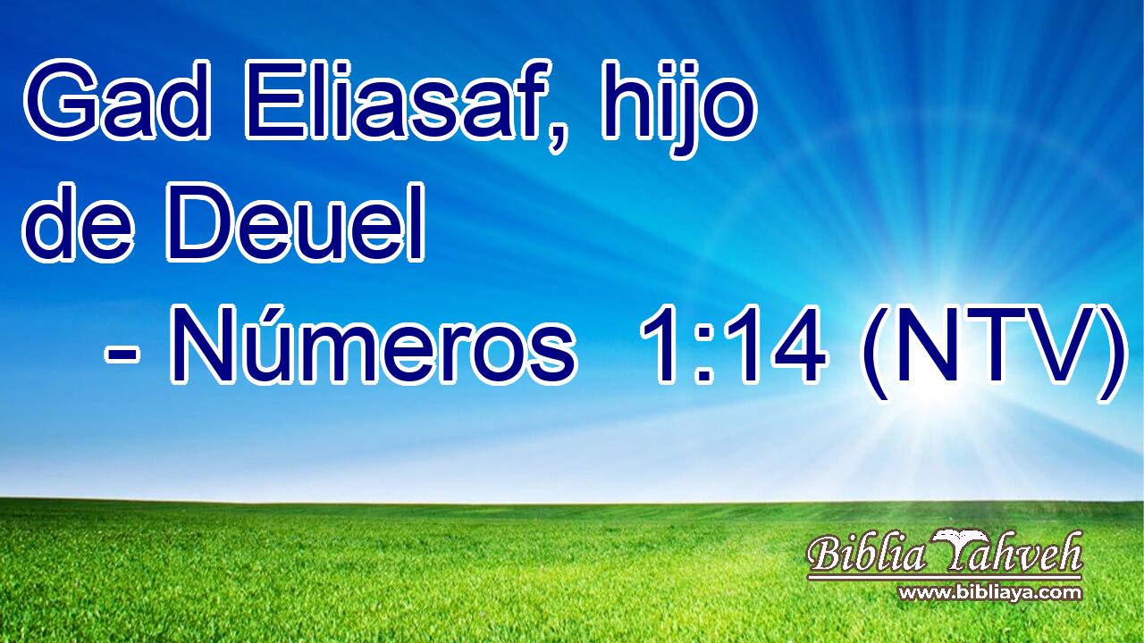 Gad Eliasaf, hijo de Deuel
