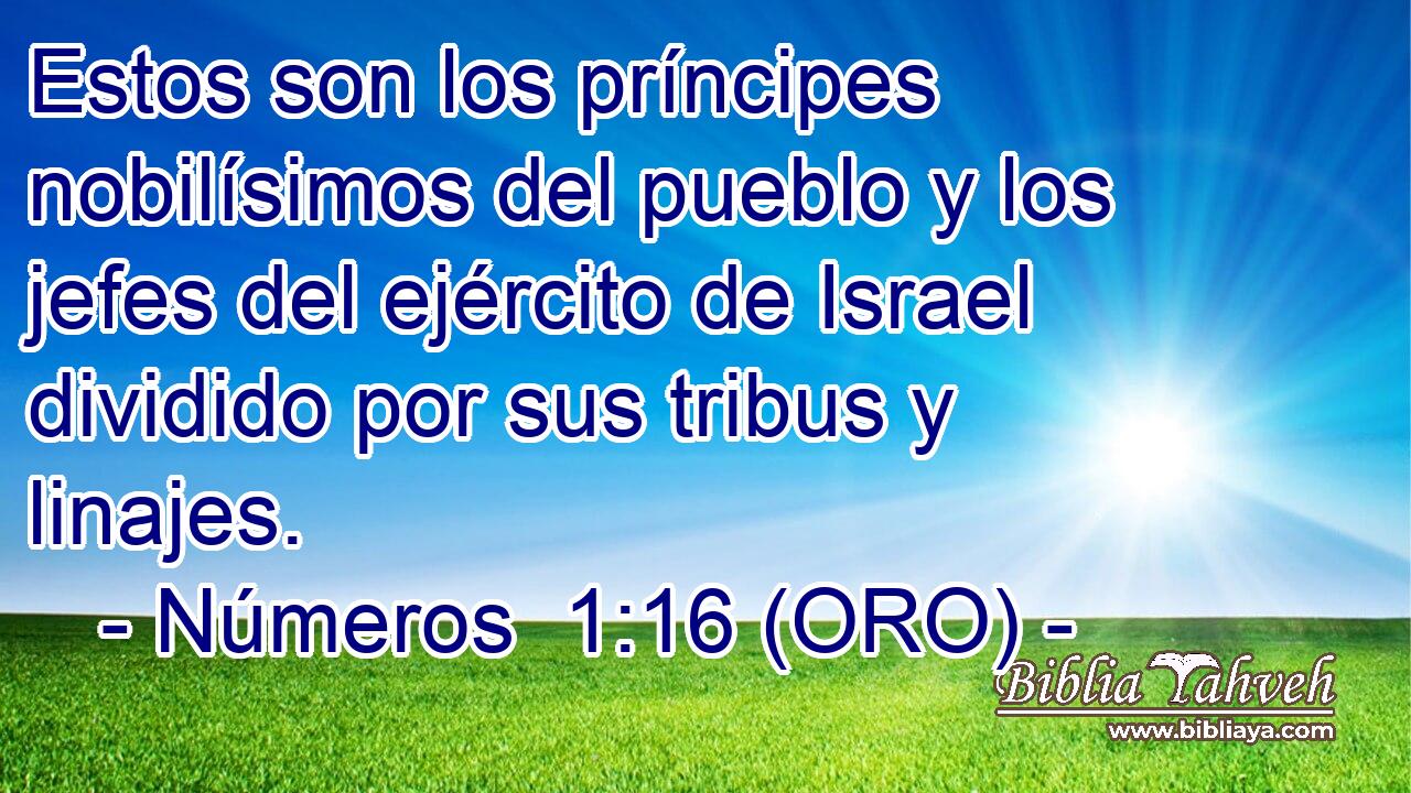  Estos son los príncipes nobilísimos del pueblo y los jefes del ejército de Israel dividido por sus tribus y linajes. 