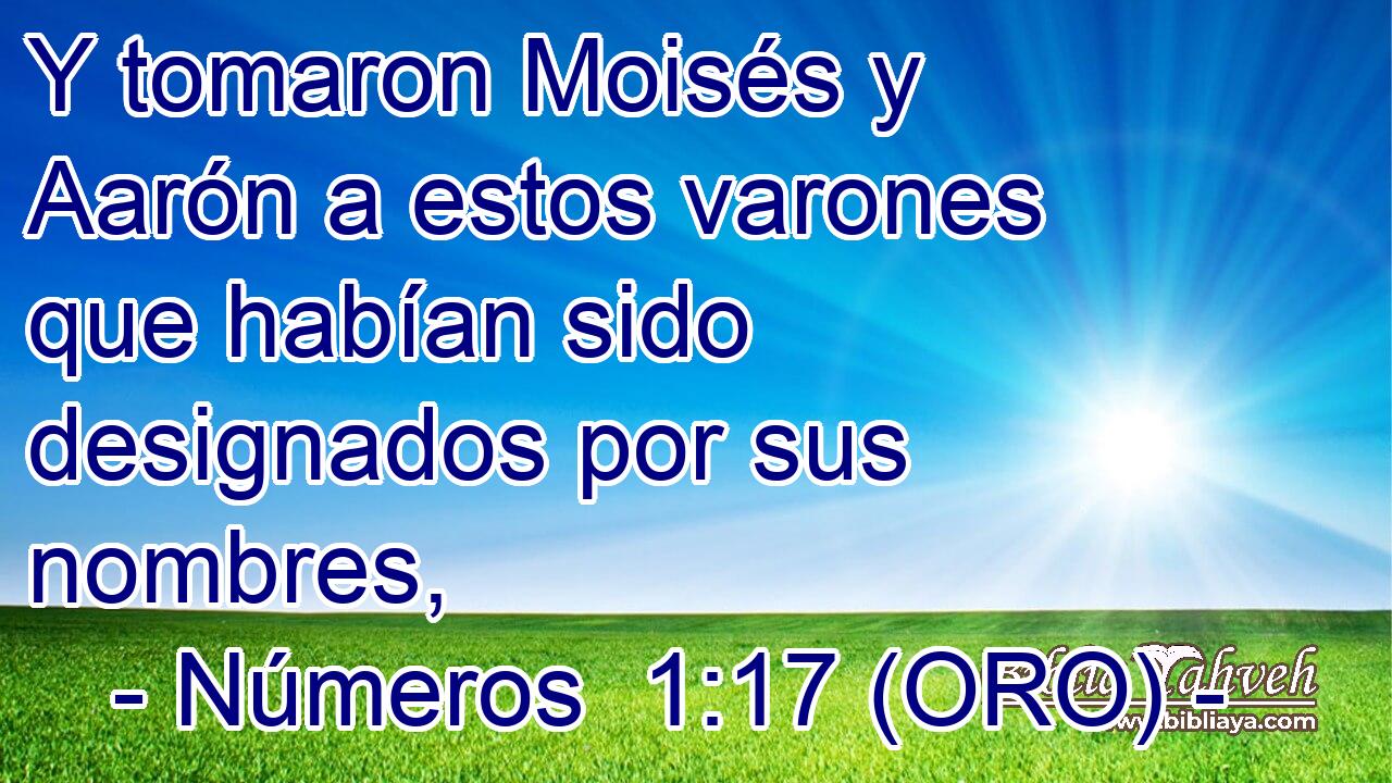  Y tomaron Moisés y Aarón a estos varones que habían sido designados por sus nombres, 