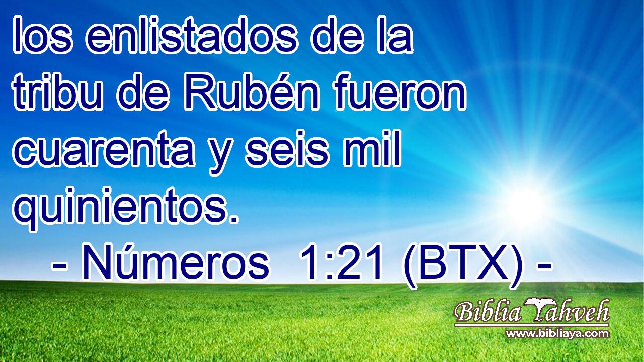 los enlistados de la tribu de Rubén fueron cuarenta y seis mil quinientos.