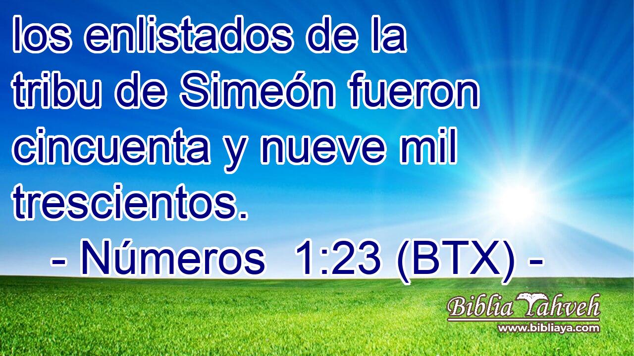 los enlistados de la tribu de Simeón fueron cincuenta y nueve mil trescientos.