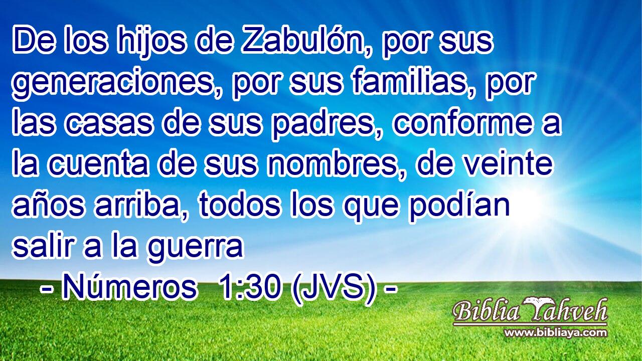 De los hijos de Zabulón, por sus generaciones, por sus familias, por las casas de sus padres, conforme a la cuenta de sus nombres, de veinte años arriba, todos los que podían salir a la guerra