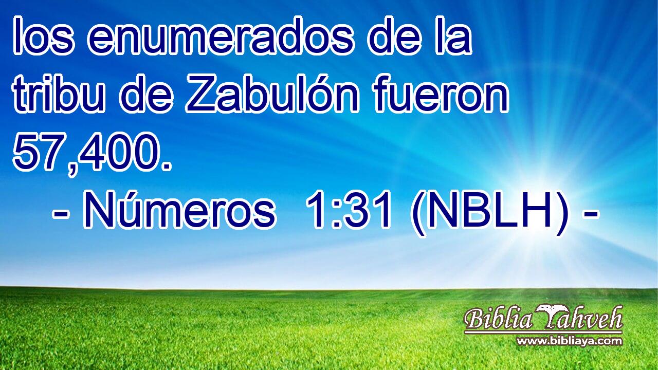  los enumerados de la tribu de Zabulón fueron 57,400. 