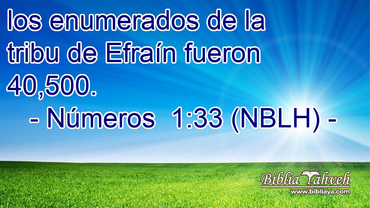  los enumerados de la tribu de Efraín fueron 40,500. 