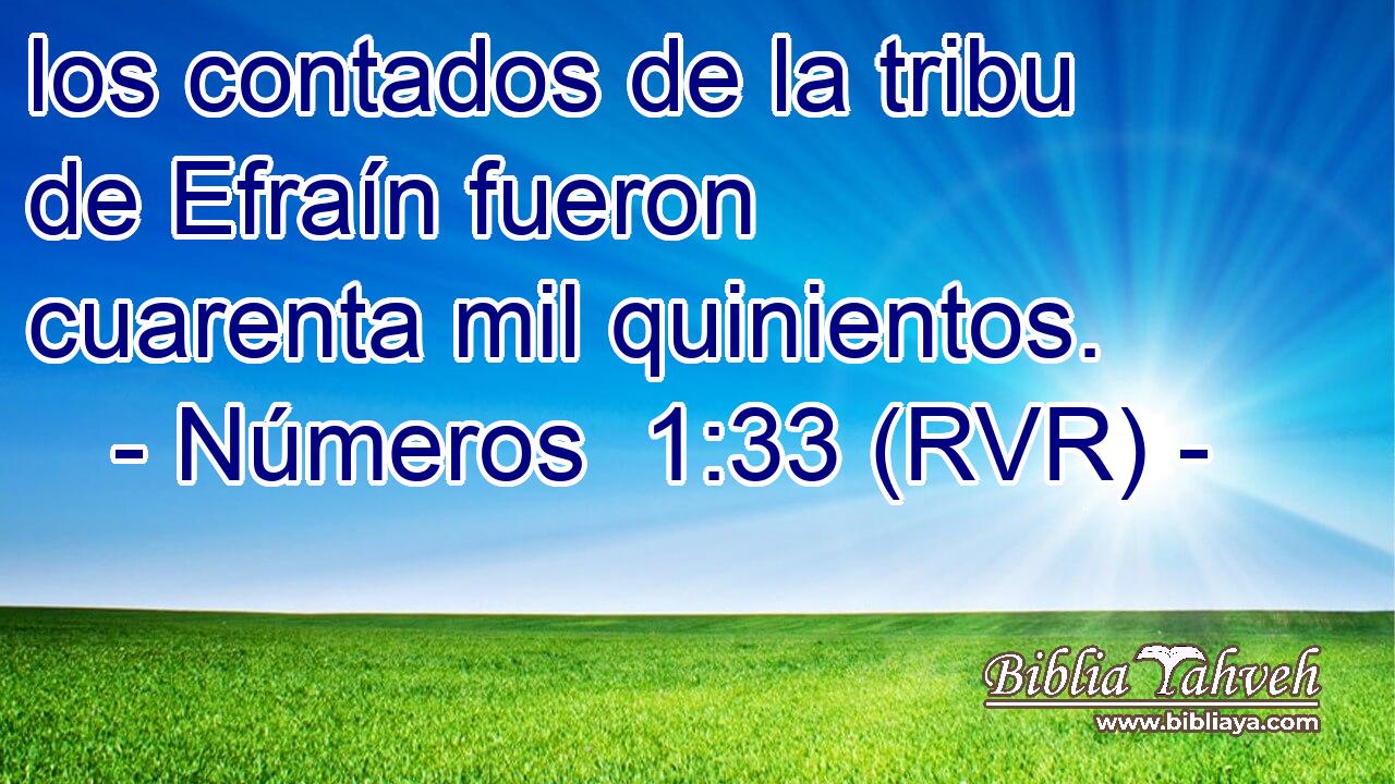 los contados de la tribu de Efraín fueron cuarenta mil quinientos.