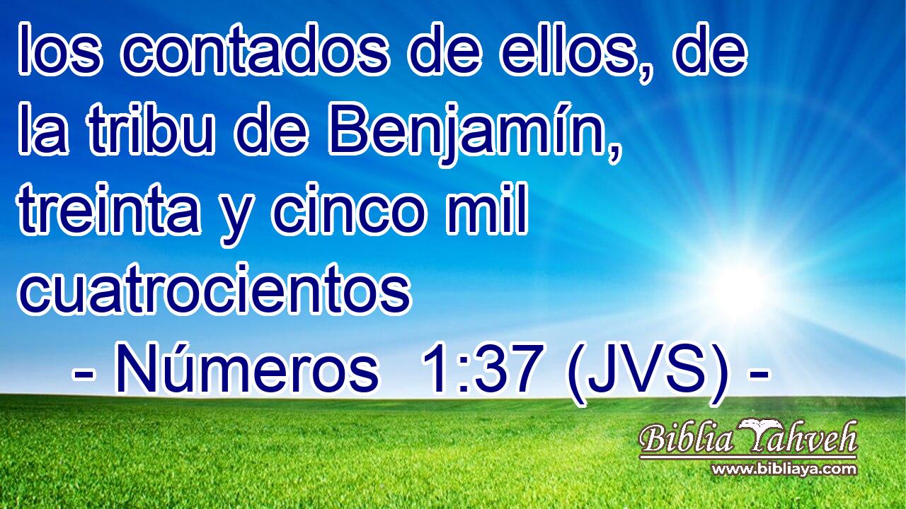 los contados de ellos, de la tribu de Benjamín, treinta y cinco mil cuatrocientos