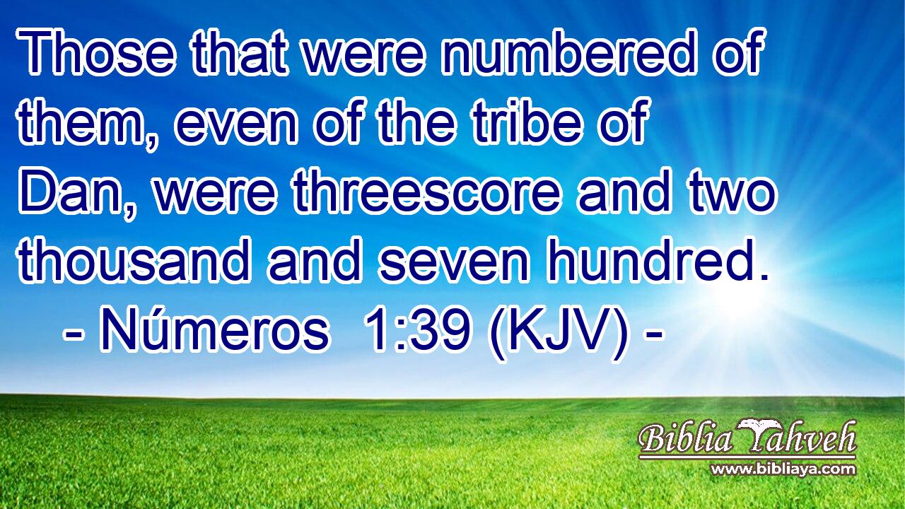 Those that were numbered of them, even of the tribe of Dan, were threescore and two thousand and seven hundred.