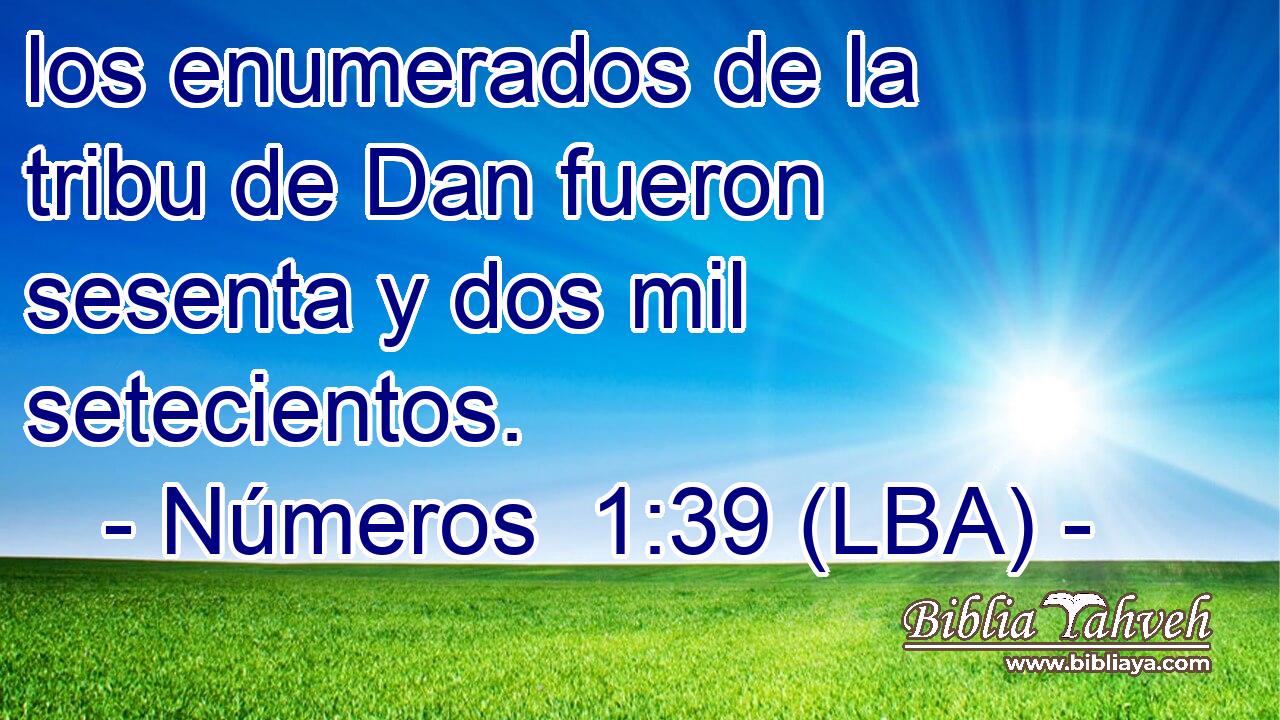 los enumerados de la tribu de Dan fueron sesenta y dos mil setecientos.
