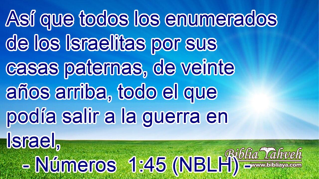  Así que todos los enumerados de los Israelitas por sus casas paternas, de veinte años arriba, todo el que podía salir a la guerra en Israel, 