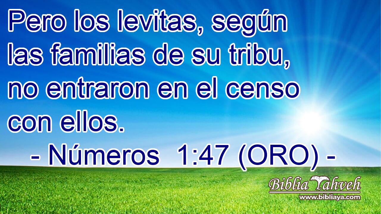  Pero los levitas, según las familias de su tribu, no entraron en el censo con ellos. 