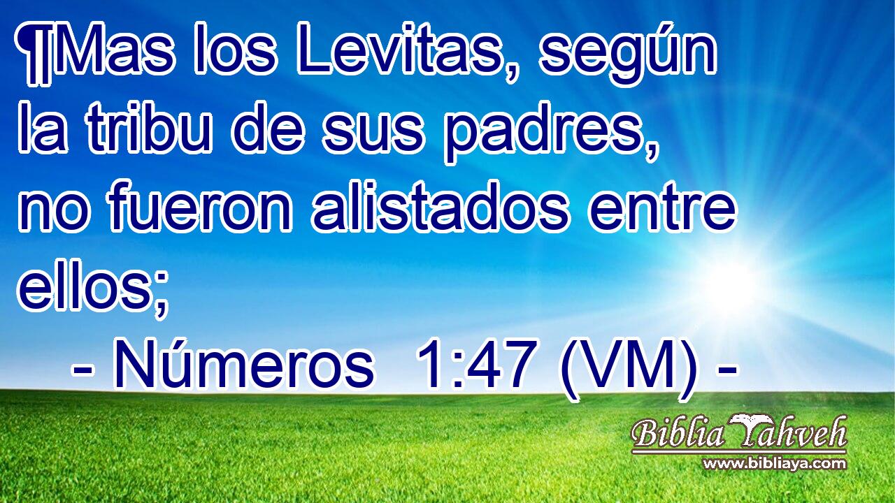  ¶Mas los Levitas, según la tribu de sus padres, no fueron alistados entre ellos; 