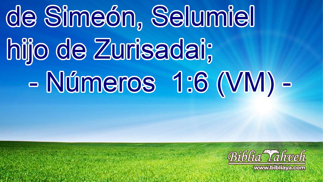  de Simeón, Selumiel hijo de Zurisadai; 