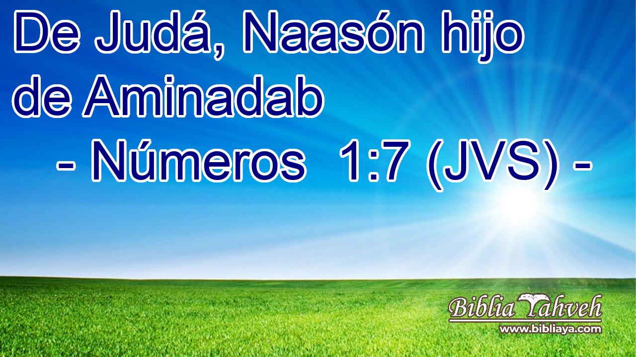 De Judá, Naasón hijo de Aminadab