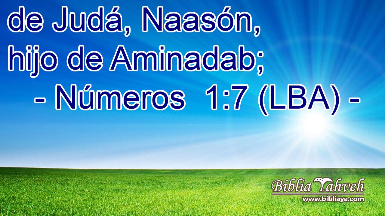 de Judá, Naasón, hijo de Aminadab;