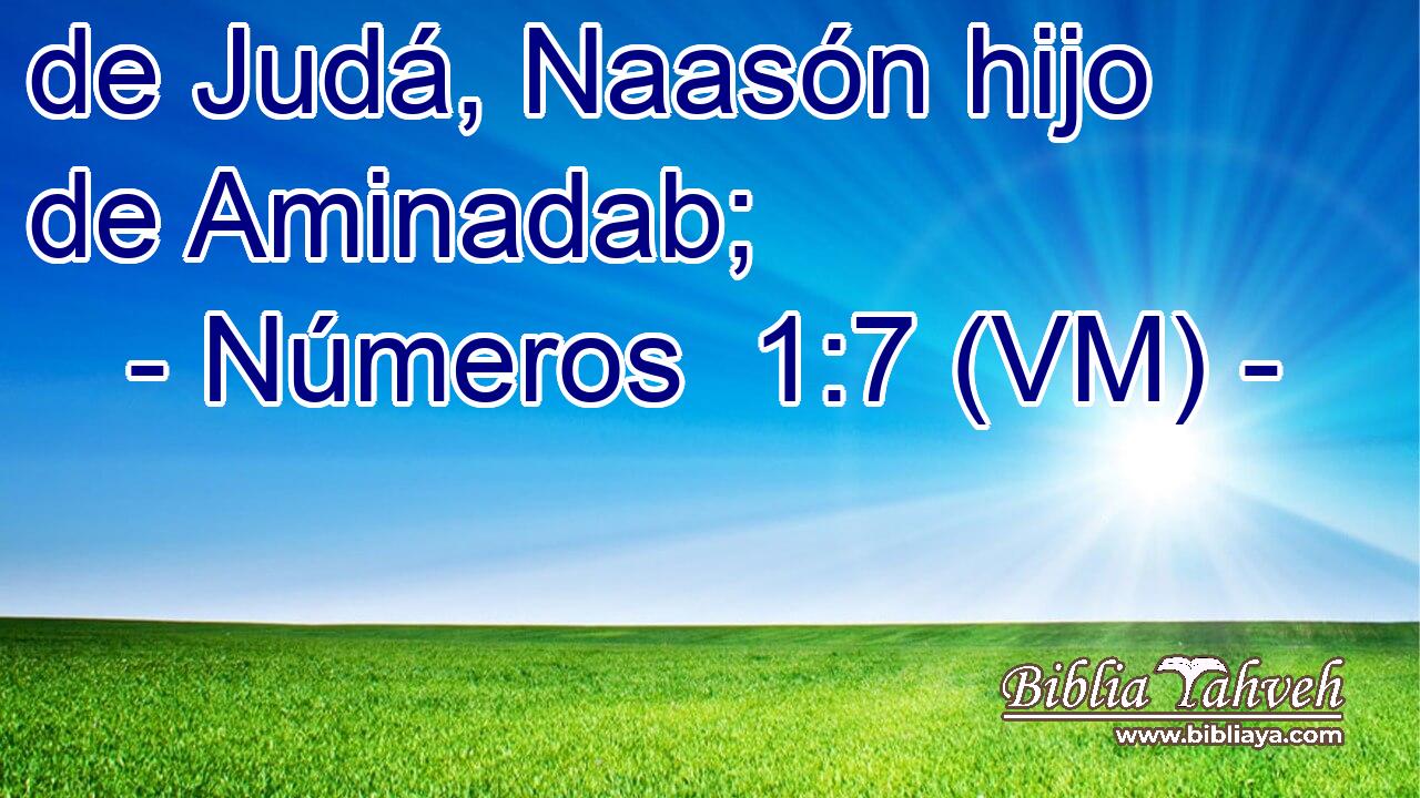  de Judá, Naasón hijo de Aminadab; 