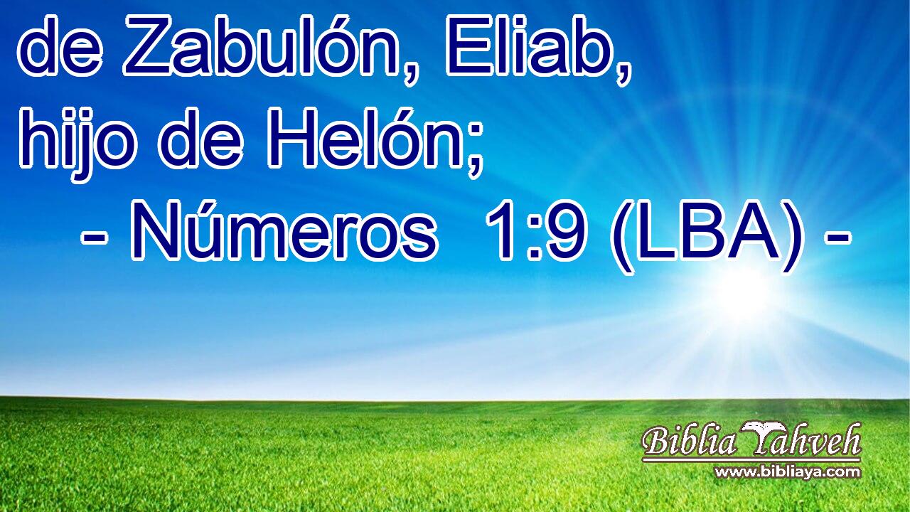 de Zabulón, Eliab, hijo de Helón;