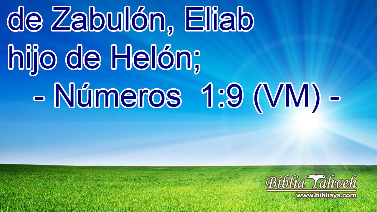  de Zabulón, Eliab hijo de Helón; 