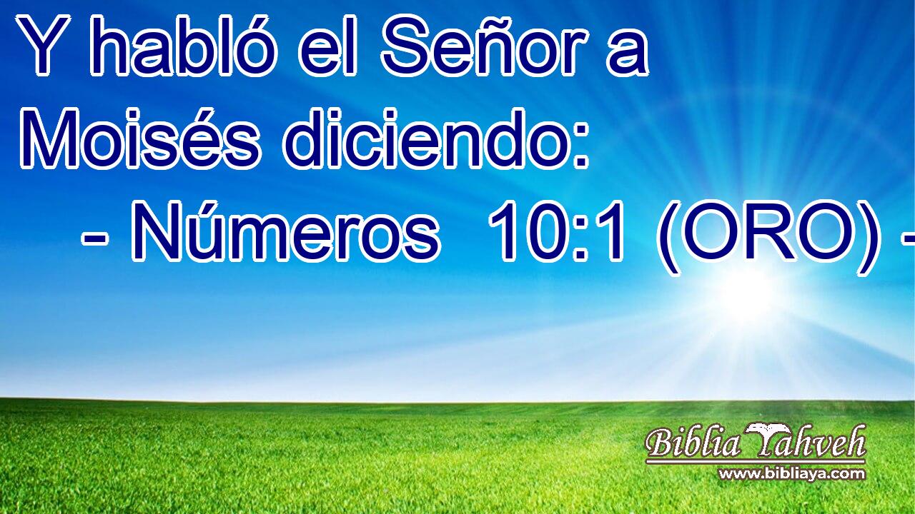  Y habló el Señor a Moisés diciendo: 