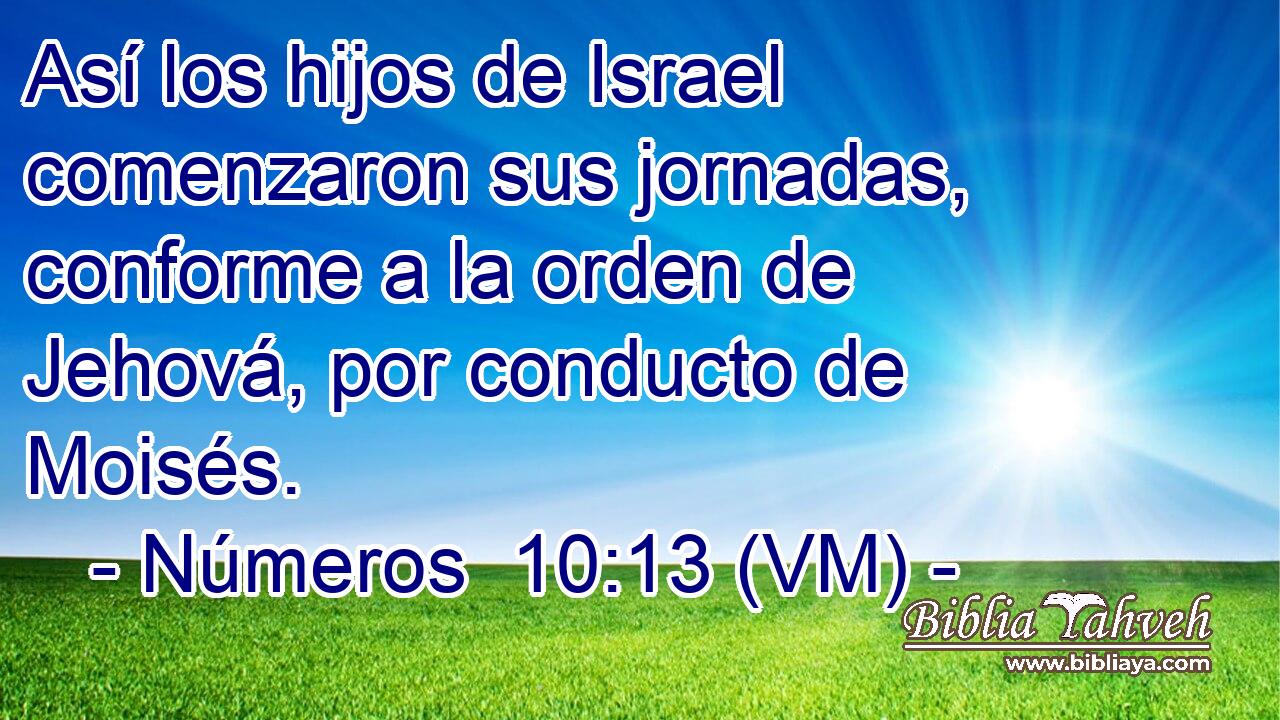  Así los hijos de Israel comenzaron sus jornadas, conforme a la orden de Jehová, por conducto de Moisés. 