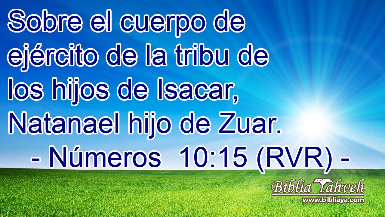 Sobre el cuerpo de ejército de la tribu de los hijos de Isacar, Natanael hijo de Zuar.