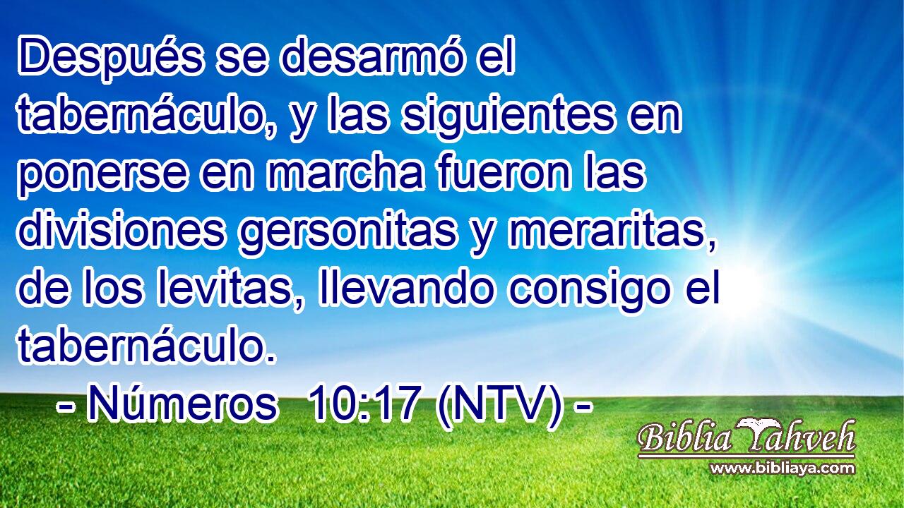 Después se desarmó el tabernáculo, y las siguientes en ponerse en marcha fueron las divisiones gersonitas y meraritas, de los levitas, llevando consigo el tabernáculo.