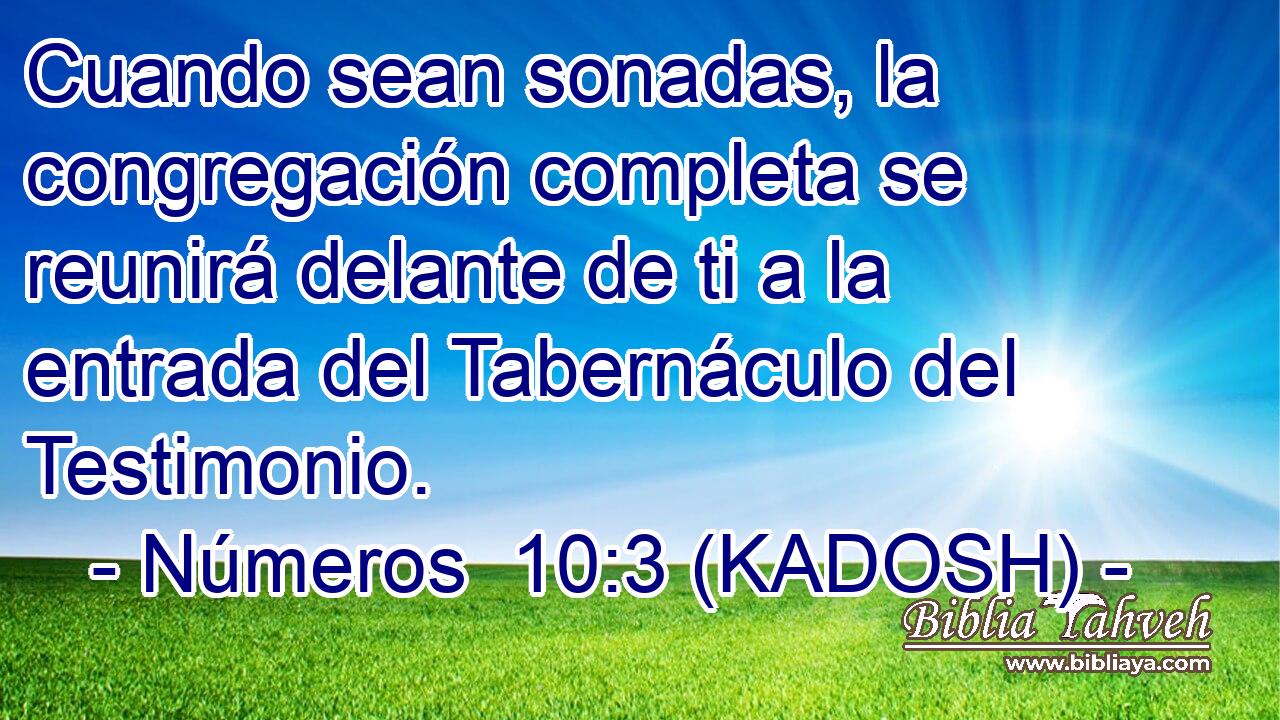  Cuando sean sonadas, la congregación completa se reunirá delante de ti a la entrada del Tabernáculo del Testimonio. 