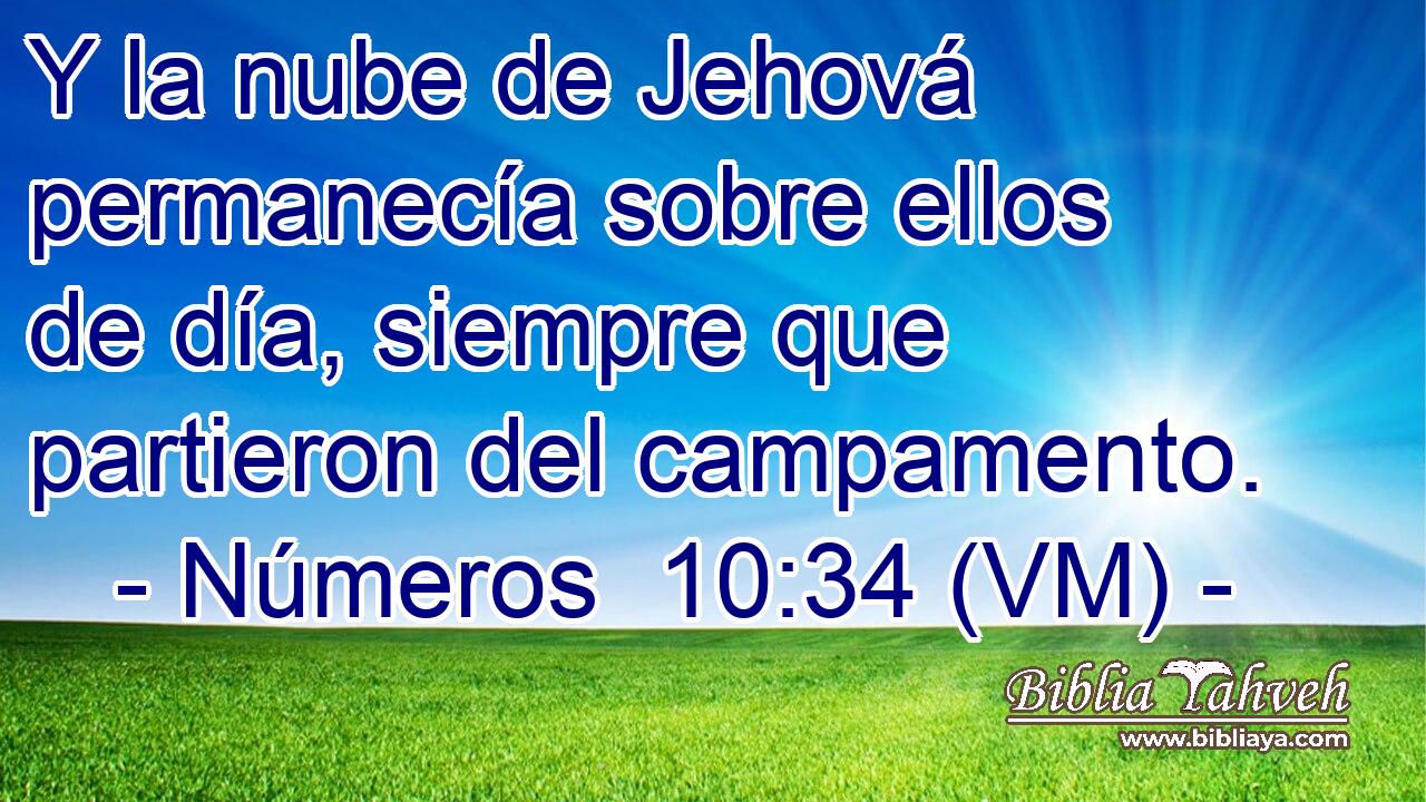 Y la nube de Jehová permanecía sobre ellos de día, siempre que partieron del campamento. 