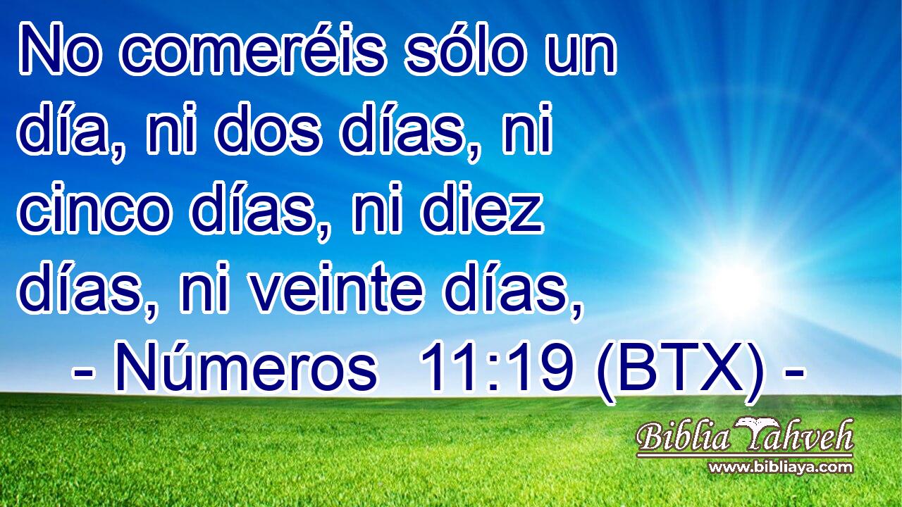 No comeréis sólo un día, ni dos días, ni cinco días, ni diez días, ni veinte días,