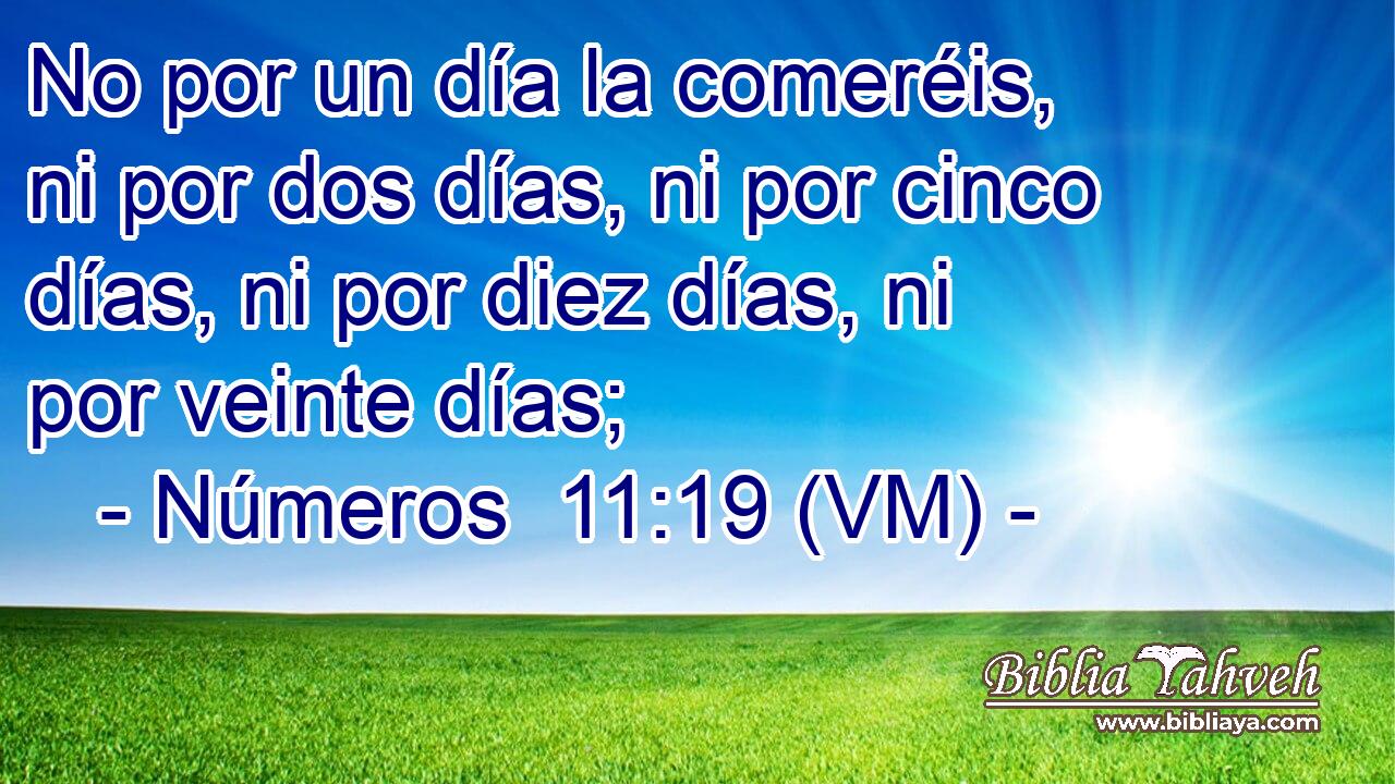  No por un día la comeréis, ni por dos días, ni por cinco días, ni por diez días, ni por veinte días; 