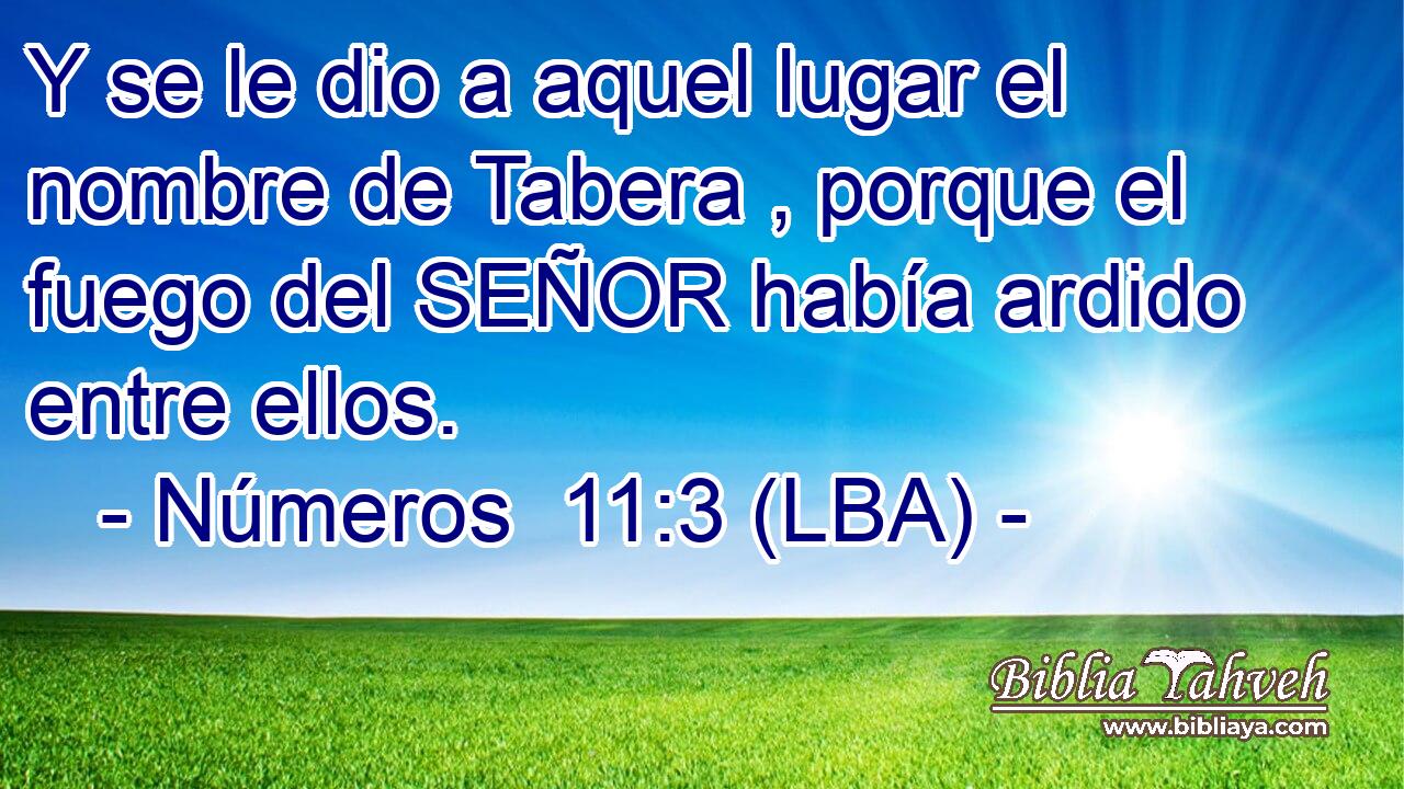 Y se le dio a aquel lugar el nombre de Tabera , porque el fuego del SEÑOR había ardido entre ellos.