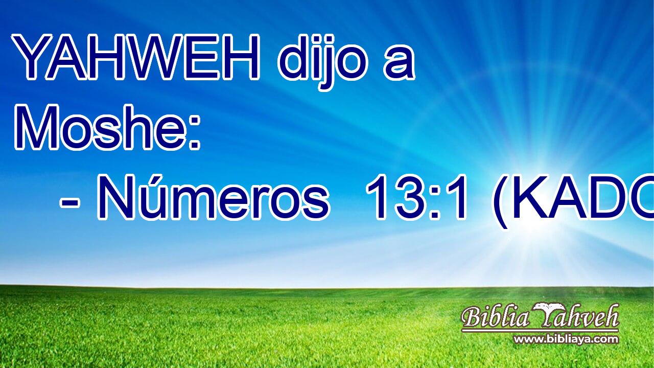  YAHWEH dijo a Moshe: 