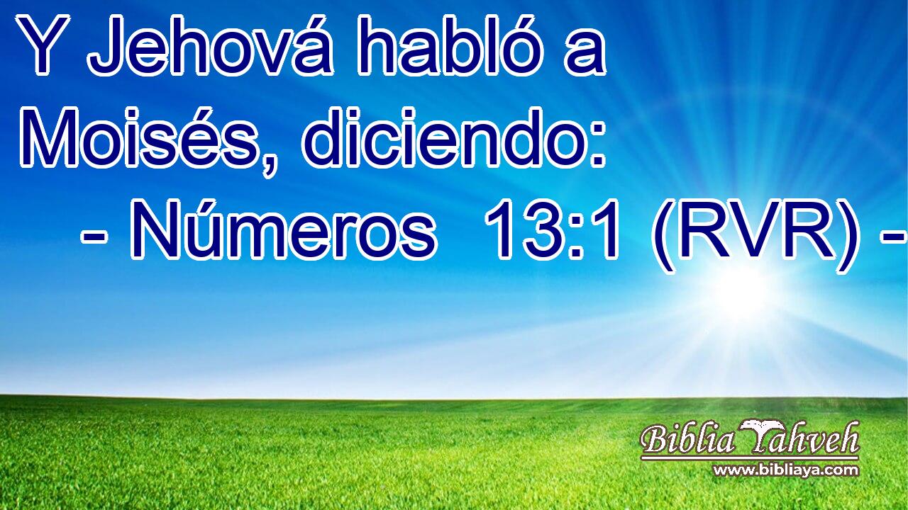 Y Jehová habló a Moisés, diciendo: