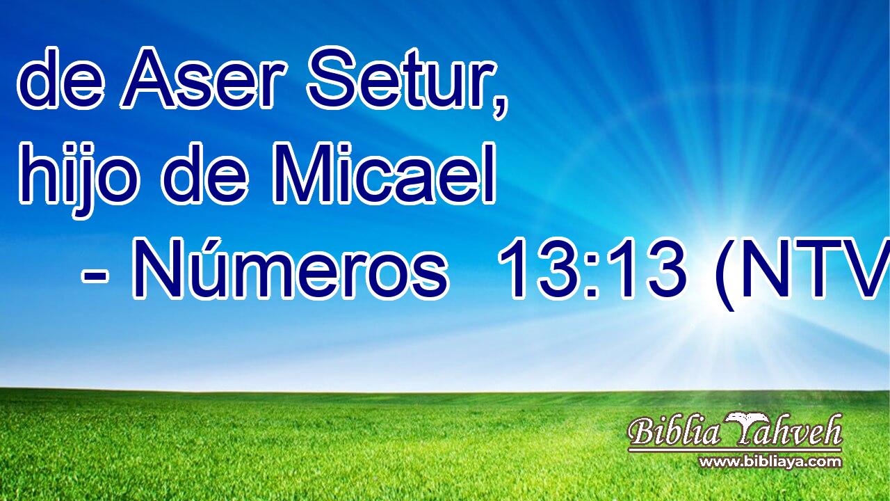 de Aser Setur, hijo de Micael