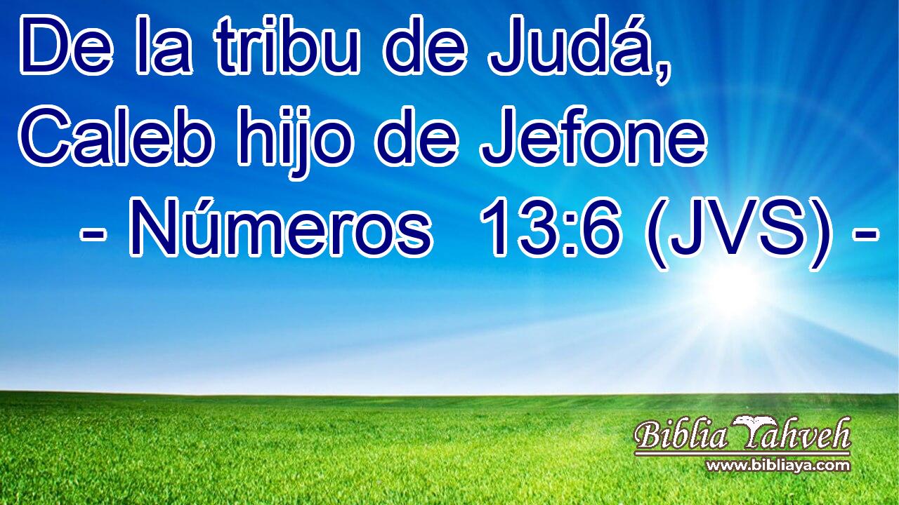 De la tribu de Judá, Caleb hijo de Jefone