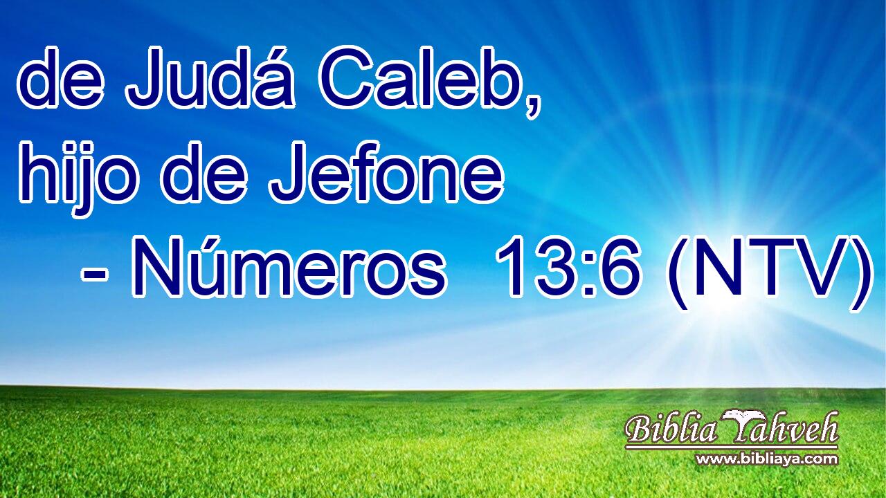 de Judá Caleb, hijo de Jefone